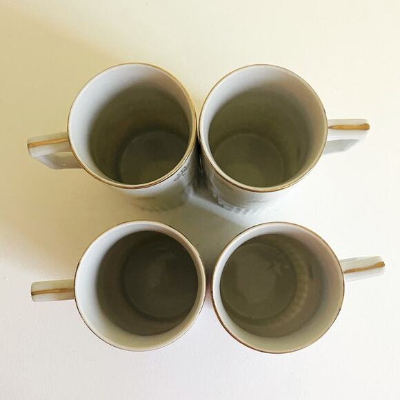 4 Vtg Irish Clover Porcelain Coffee Cups Saucers Japan Tea Cup, Mugs - Picture 11 of 14